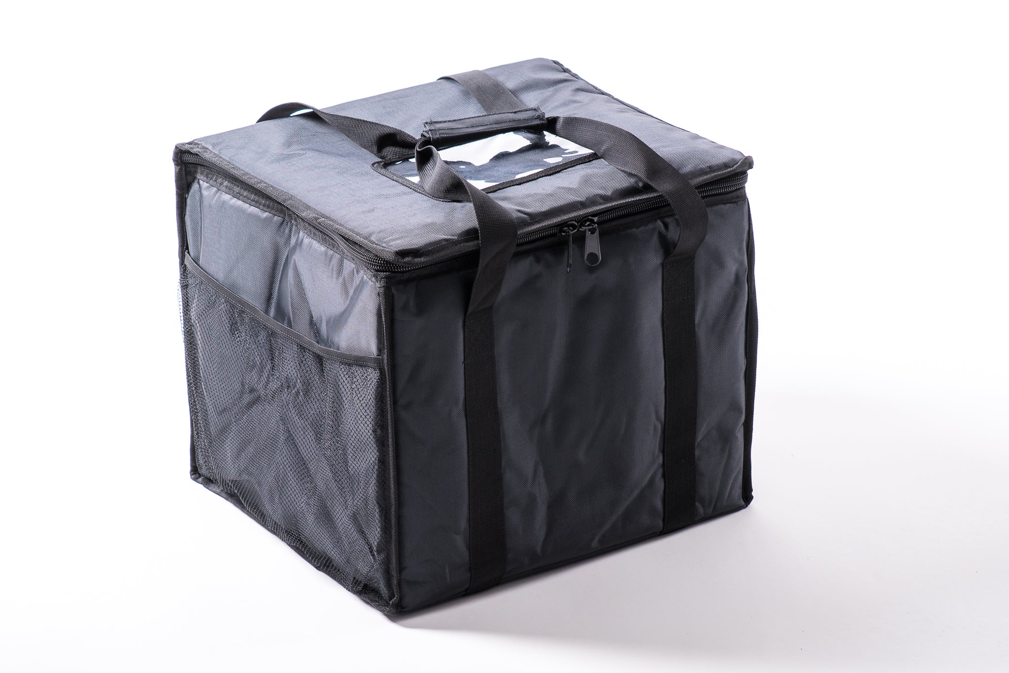Black Insulated Delivery Bag, Model: packpr44, Size: 18X10X18